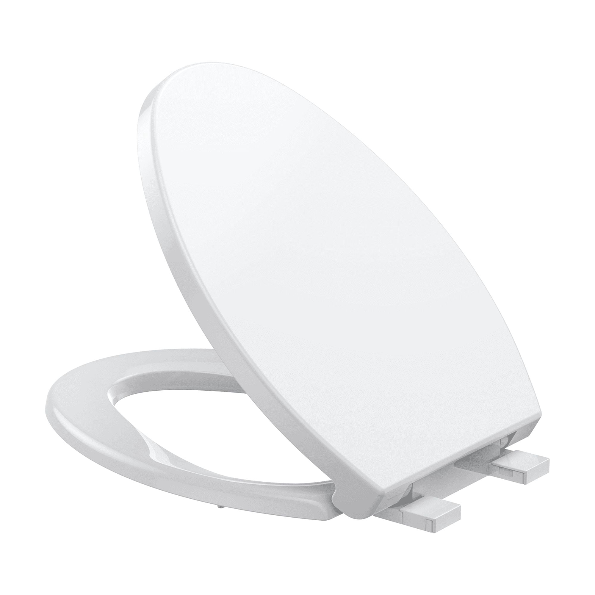 Premium Toilet Seat, Slow Close & Quick Release Toilet Seat with Secure-Lock No Slip Hinges