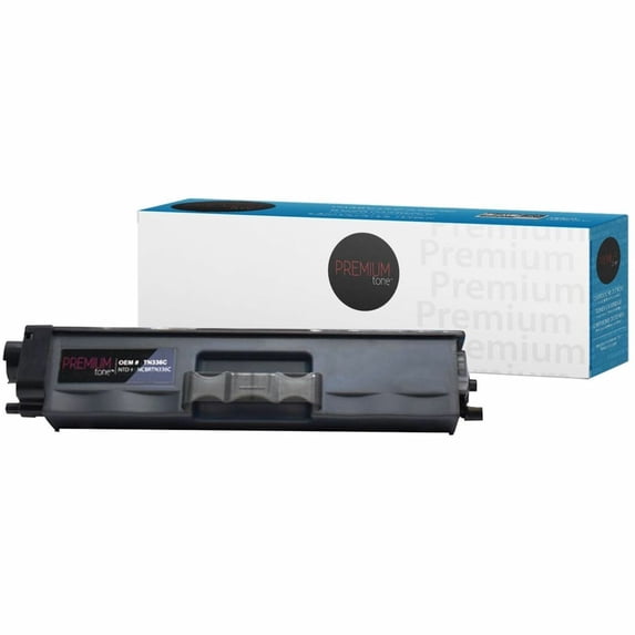 Premium Tone Toner Cartridge, Alternative for Brother TN336C, Cyan, 3500 Pages, 1 Pack