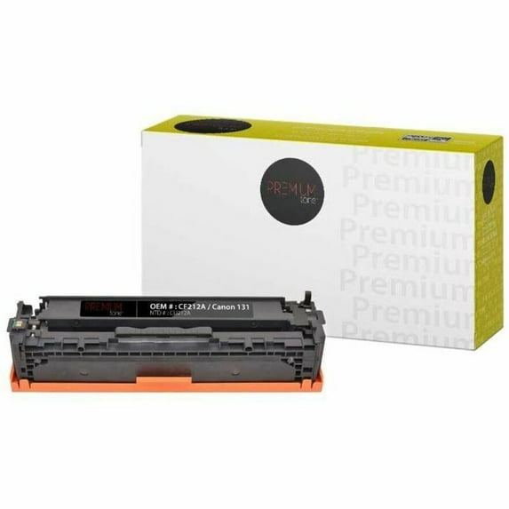 Premium Tone Toner Cartridge, Alternative for Canon, HP, Yellow, 1800 Pages, 1 Each
