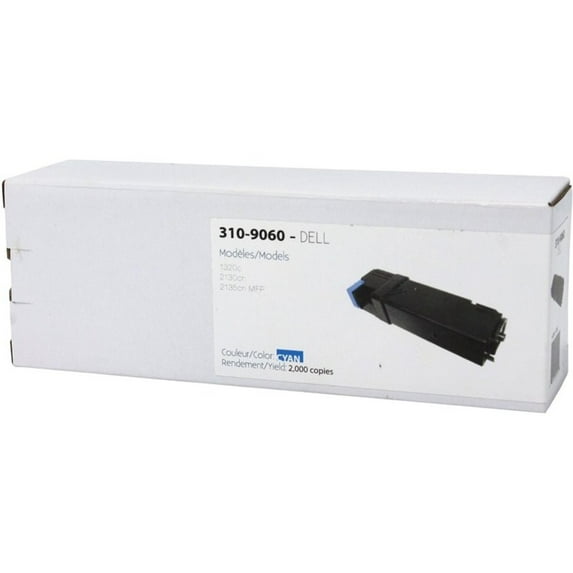 Premium Tone Toner Cartridge, Alternative for Dell 310-9060 / KU053, Cyan, 2000 Pages, 1 Pack