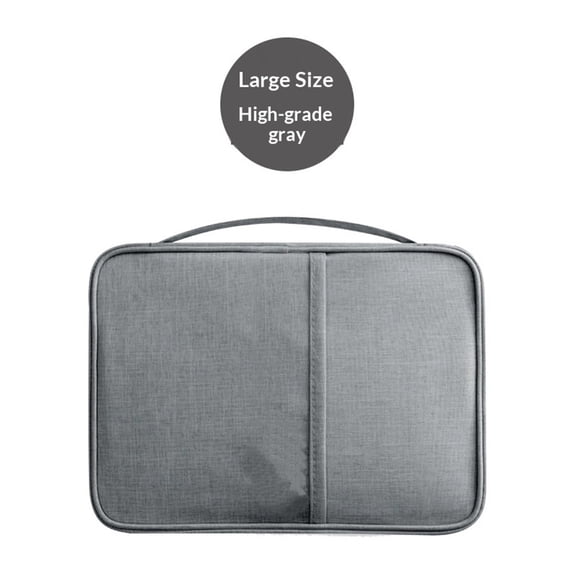 Premium Travel Blocking Wallet Passport Holder Cover Document Organizer for Men and WomenLargeGray
