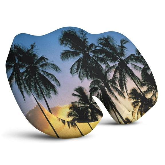 Premium Travel Pattern Memory Foam Seat Cushion Ergonomic Chair Pad for Office Chair, Car, Airplane & Bleachers Sciatica, Tailbone Hip & Back Pain Relief - Chair Cushion for Long Office Workers.