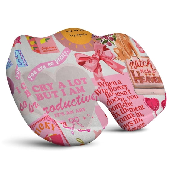 Premium Travel Pattern Memory Foam Seat Cushion Ergonomic Chair Pad for Office Chair, Car, Airplane & Bleachers Sciatica, Tailbone Hip & Back Pain Relief - Chair Cushion for Long Office Workers.