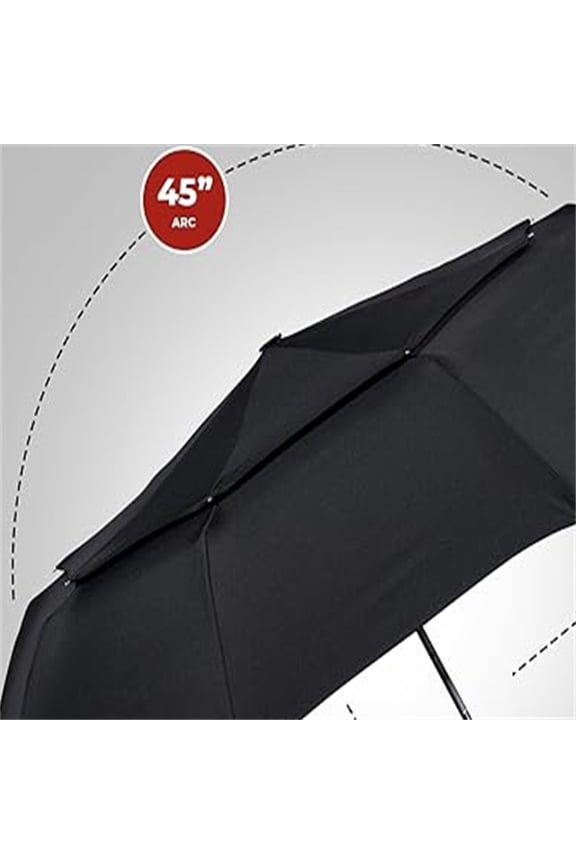 Premium Travel Umbrella - Windproof & Compact for Men & Women, Automatic Open Close, Fits in Purse Laptop Bag or Backpack, Strong Frame for Heavy Rain & Sun UV Protection