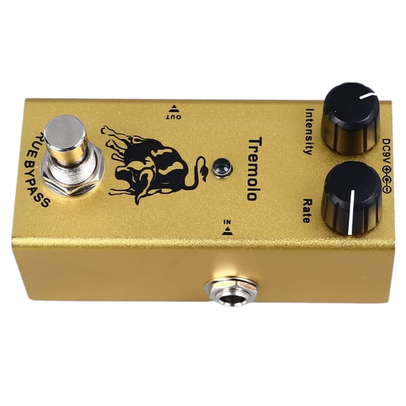 Premium Tremolo Electric Guitar Effect Pedal with Accurate Adjustment and Portable Aluminum Alloy Construction for Professional Tone Control and Stage (4.33 inches / 11 cm)