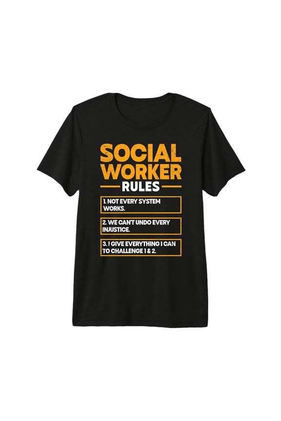 Premium Tri-Blend T-Shirt Featuring Licensed Clinical Social Worker Rules for Professionals