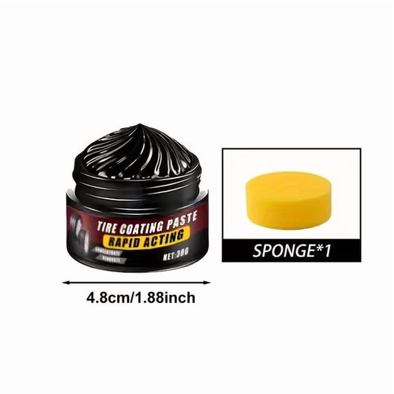 Premium Trim Restorer - Long-Lasting Ceramic Coating & UV Protection, Bring Back the Original Deep Black Shine to Rubber and Plastic (30G)