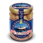 Premium Tuna Fillets in Olive Oil O 7 oz Jar, Pack of 6 - Gluten Free Fresh Tuna Fish, Healthy Snacks, and High Protein Food from El Manar (Virgin Olive Oil)