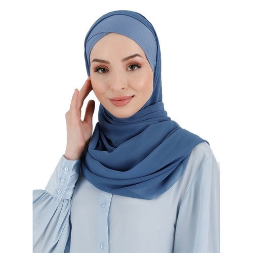 Premium Turkish Chiffon Shawl Hijab: Timeless Style with Turkish Elegance