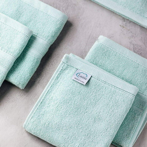 Premium Turkish Cotton Glacier (Aqua or Mint) Green Towels