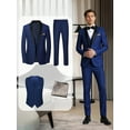 thumbnail image 1 of Premium Tuxedo Suit: 4 - Piece Including Jacket, Vest, Pants & Decorative Pocket Square, 1 of 8