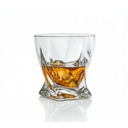 Premium Twisted Whiskey Glasses Set of 4 (10oz)