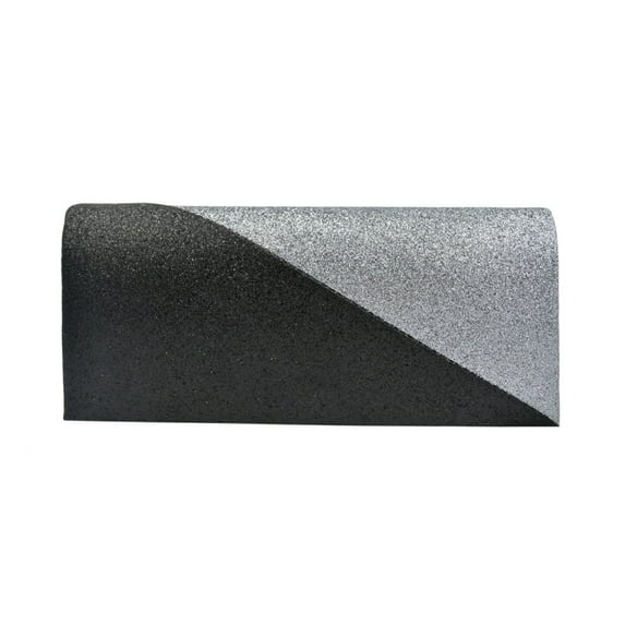 Premium Two Tone Metallic Glitter Flap Clutch Evening Bag Handbag