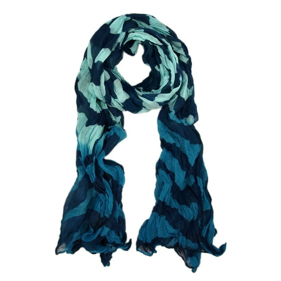 Premium Two Tone Wave Scarf