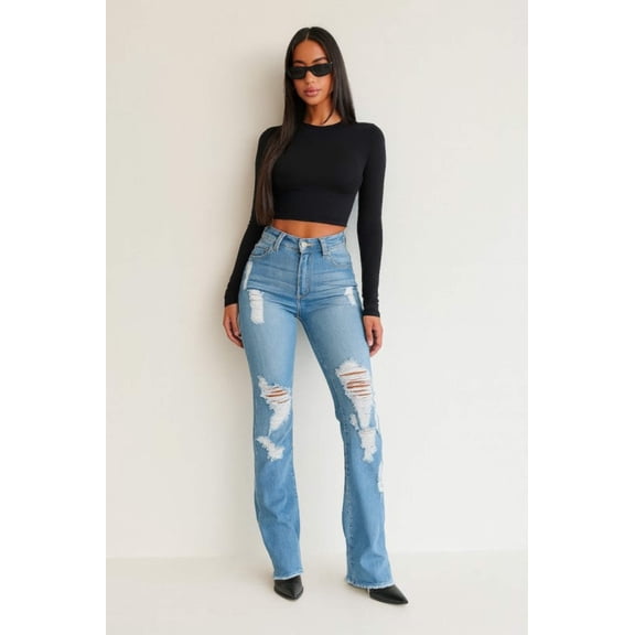 Premium USA Denim Bootcut Jean High Rise