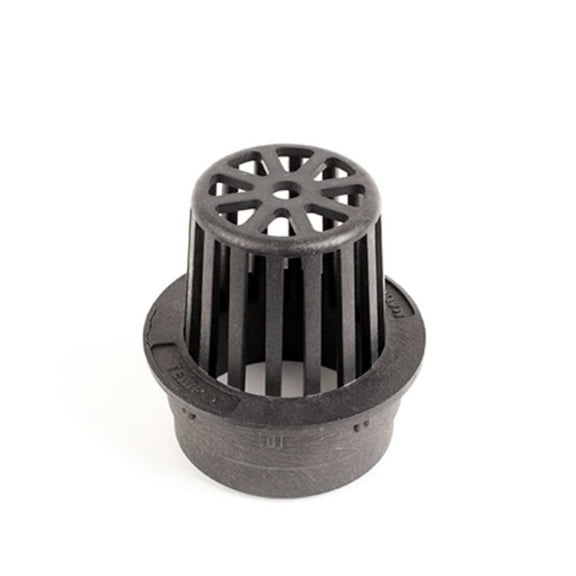 Premium USA Made 3" Inch BLACK Outdoor Round Atrium Drain Grate Cover - Fits 3" Inch Sewer & Drain Pipe / Fittings, Also Fits Triple Wall Pipe & Corrugated Landscape Pipe 3" (BLACK)