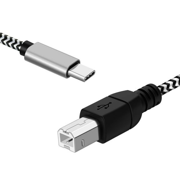 Premium USB C to USB B Cable - High-Speed Printer Cable to USB C, MIDI to USB C, Durable, Universally Compatible USB Type B 2.0 to USB Type C Cord - 3.3 Ft, 1 Meter