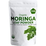 Premium USDA Organic Moringa Leaf Powder, Moringa Oleifera Raw Superfood and Multi-Vitamin,Rich Energy Booster, Resealable Pouch 16 OZ / 454 GM
