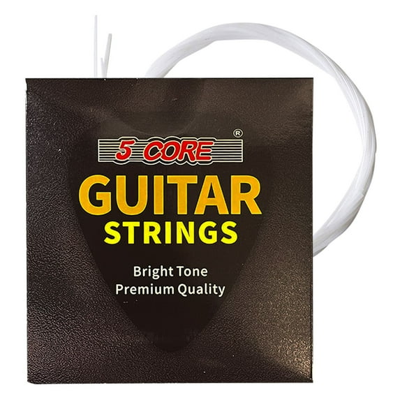 Premium Ukulele Strings, Tuning Replacement 4 Pieces String in 1 Pack for Musical Instruments Easy for Beginners Easy on Fingertips for General Ukulele Sweet Sound - UKS 4PCS,White