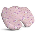thumbnail image 1 of Premium Unicorn Pattern Memory Foam Seat Cushion Ergonomic Chair Pad for Office Chair, Car, Airplane & Bleachers Sciatica, Tailbone Hip & Back Pain Relief - Chair Cushion for Long Office Workers., 1 of 5