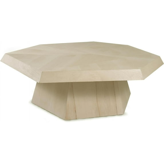 Premium Unique Hexagonal Modern Minimalist Natural Wood - Table