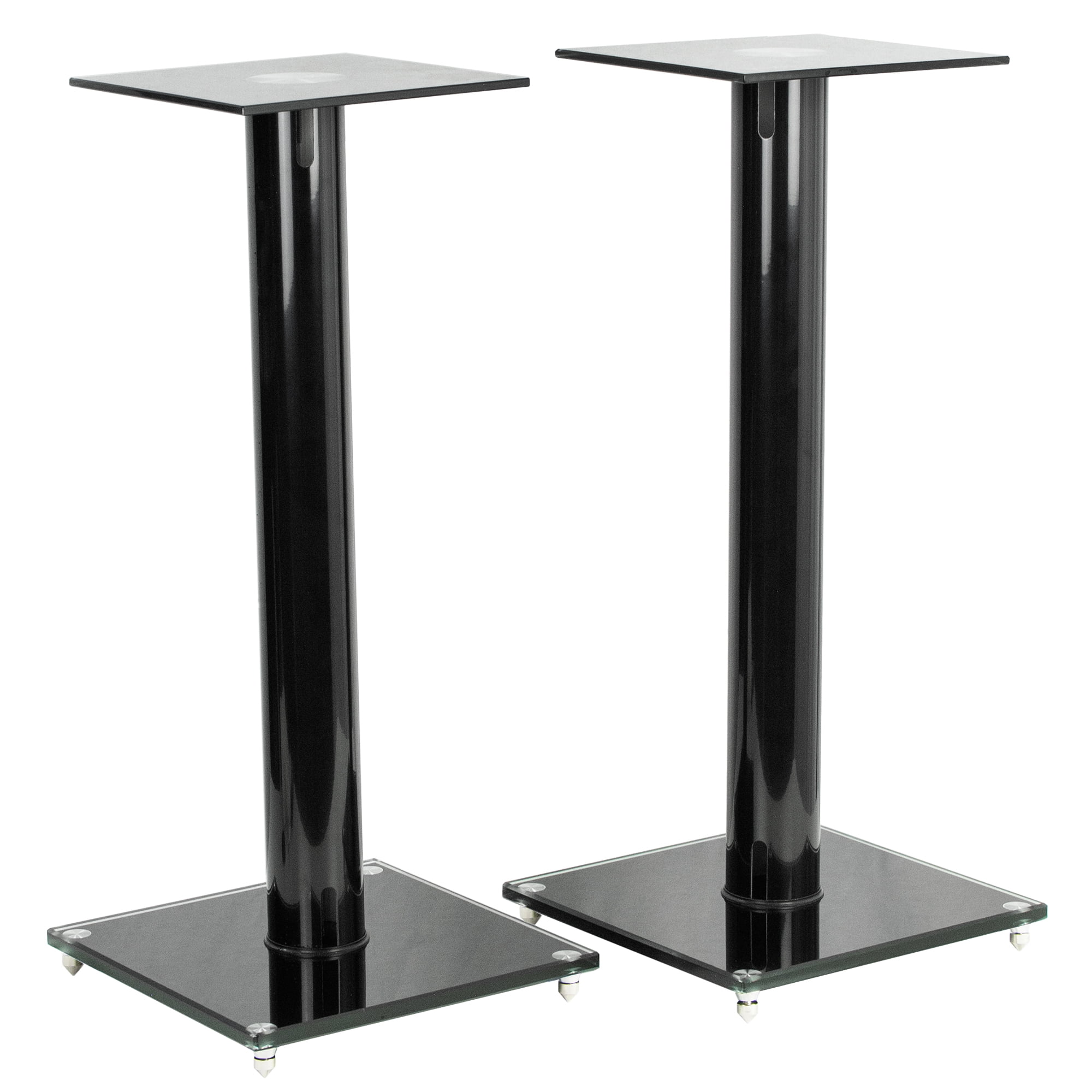 Premium Universal Floor Speaker Stands for Surround Sound & Book Shelf Speakers