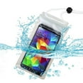 thumbnail image 1 of Premium Universal T-Clear Waterproof Water Resistant Carrying Case Pouch Bag (with Lanyard) for Motorola Nexus 6 (XT1103)/ Droid Mini (XT1030) + MYNETDEALS Mini Touch Screen Stylus, 1 of 4