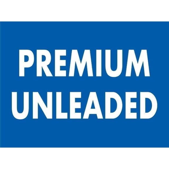 Premium Unleaded Metal Tin Sign, Wall Decor Plaque for Home Kitchen Farm Garden Garage, Fuel Station Decorative Sign, 8x12 Inch