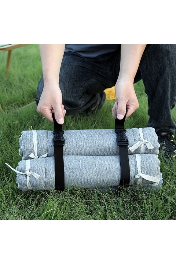 Premium Utility Straps with Quick Release Buckle Adjustable Short Nylon Tie Down Straps for Backpack Lashings Camping Gear Sleeping Bag Mattress Conveyor Belt Luggage
