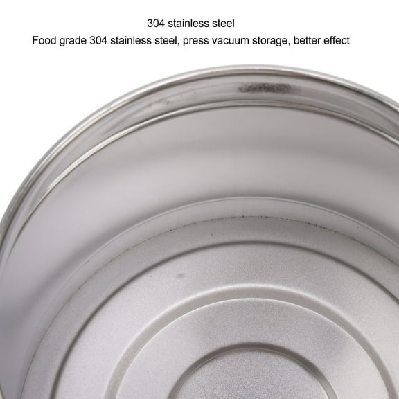 Premium Vacuum Sealed Food Container, Stainless Steel Design, Perfect For Coffee, Tea,  Kitchen Storage