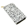 thumbnail image 1 of Premium Vegan Leather Animal Print Continental Zip Around Wallet, 1 of 4