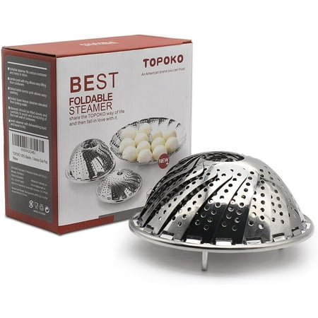 Premium Vegetable Steamer Basket Best Bundle, Fits Instant Pot Pressure Cooker, Cooking,100% Stainless Steel, Retractable Handle
