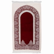 Premium Velvet Islamic Prayer Rug   Classic Mihrab Design | Soft, Elegant & Travel-Friendly