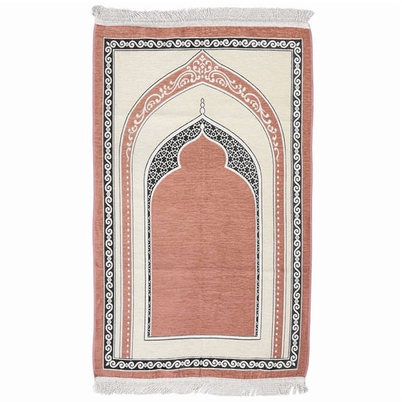 Premium Velvet Prayer Rug Elegant Islamic Design with Multiple Color Options