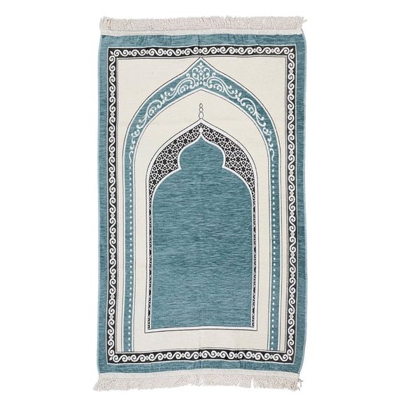 Premium Velvet Prayer Rug Elegant Islamic Design with Multiple Color Options