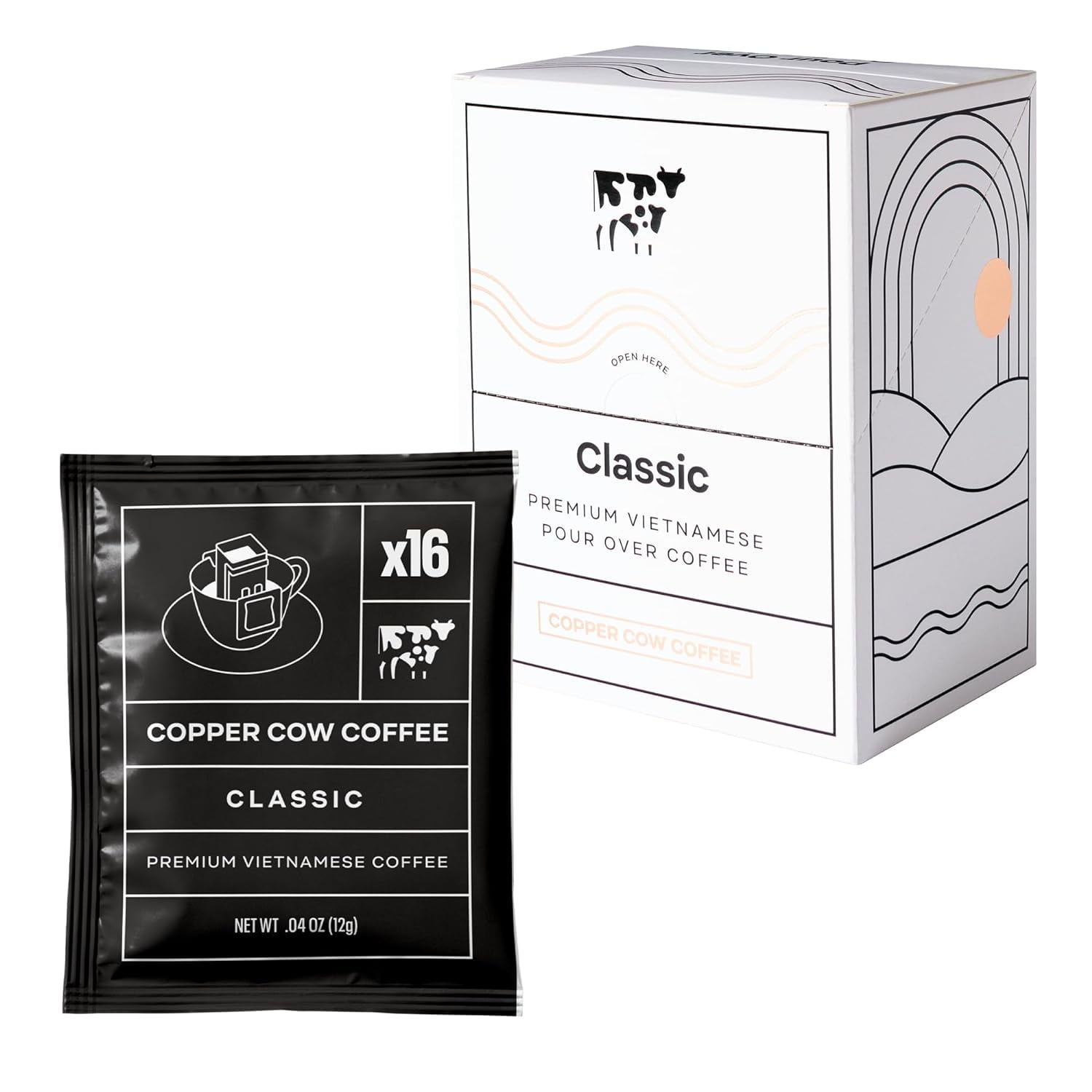 Premium Vietnamese Coffee SingleServe Classic Black Pour Over Coffees