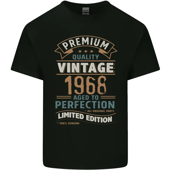 Premium Vintage 57th Birthday 1968 57 Years Old Aged Gift Unisex T-Shirt, up to size 5XL