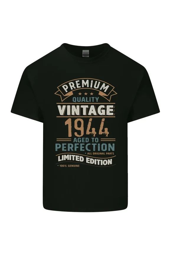 Premium Vintage 82nd Birthday 1944 Light Cotton Graphic Art Apparel,for unisex up to 5XL