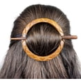 thumbnail image 1 of Premium Vintage Polished Wooden Shawl Pins | Hair Barrettes & Hair Clip | Personal & Beauty Care Accessories | Nagina International (Brown Ring), 1 of 6