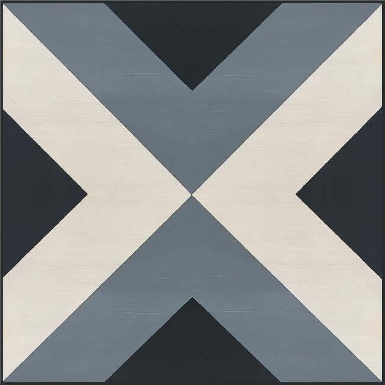 Premium Vinyl Floor Self-Adhesive Tiles, Gray Network, 12' x 12, Pack of 6