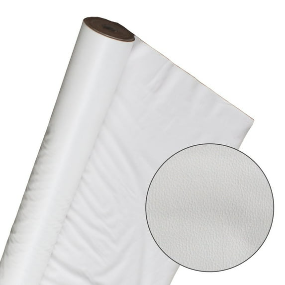 Premium Vinyl PVC textile leather Faux Leather Fabric Sheets upholstery White environmentally friendly warm&soft touch