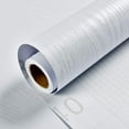 thumbnail image 1 of Premium Vinyl Wood Effect Thickened White Wood Grain Sticker, 40cm Width, 3m Length, 1 of 5