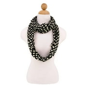 Premium Viscose Polka Dot Infinity Loop Fashion Scarf