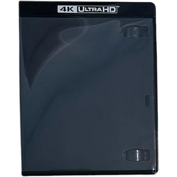 Premium (W/ 4K UHD) Black 12.5mm Single Blu-Ray Case (1-Disc Capacity), for CD/DVD Storage, Single Capacity (5)