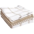 thumbnail image 1 of Premium Waffle Dish Cloths: Highly Absorbent, Super Soft Long Lasting - 100% Cotton, 12"x13" Flat Towel for Cleaning & Drying Dishes, (4-Pack), Sand, 1 of 3