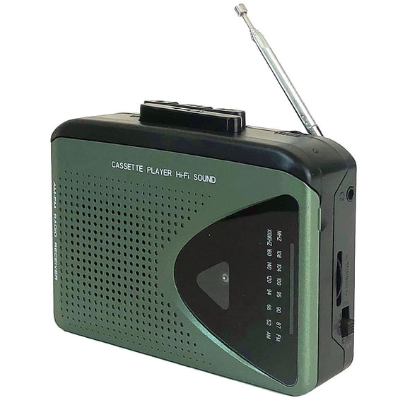 Premium Portable Handheld Walkman with AM/FM Radio, Cassette Player ...