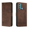 thumbnail image 1 of Premium Wallet Case for Motorola Moto G Pure 2022/Moto G Power 2022, Card Slots Holder Magnetic Clasp Flip Cover with Kickstand Soft Silicone PU Leather Shockproof Anti-Fingerprints Case,Coffee, 1 of 8