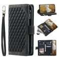 thumbnail image 1 of Premium Wallet Case for Samsung Galaxy A36 5G, Card Holder Lanyard & Crossbody Strap Zipper Pocket Kickstand Heavy Duty Protection Case Cover for Samsung Galaxy A36 5G, Black, 1 of 8