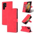 thumbnail image 1 of Premium Wallet Case for Samsung Galaxy S23 Ultra, Luxury PU Leather Flip Folio Cover with Card Slots Holder + Kickstand + Magnetic Clasp Glossy Case Soft Silicone Shockproof Protection Case,Red, 1 of 9