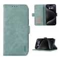 thumbnail image 1 of Premium Wallet Case for iPhone 14, RFID Blocking Credit Card Holder Retro PU Leather Phone Cover, Full Protection Anti-Scratch Flip Kickstand Purse Case for iPhone 14, Turquoiseblue, 1 of 8